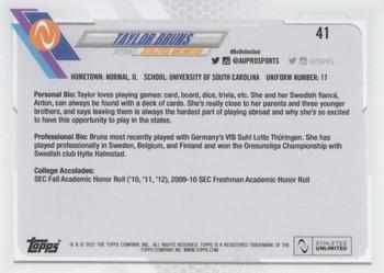 2021 Topps On-Demand Set #2 - Athletes Unlimited Volleyball #41 Taylor Bruns Back